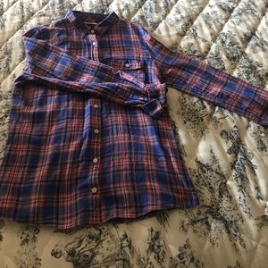 J. Crew plaid button down! Size 10!